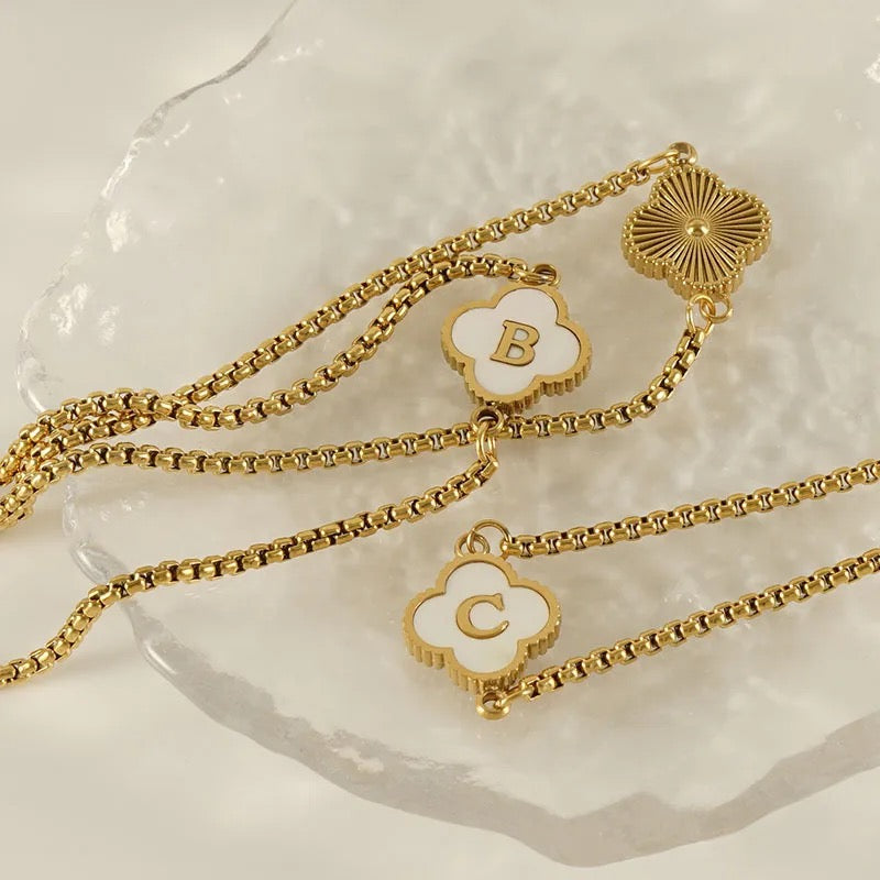 The Clover Me Initial Bracelet
