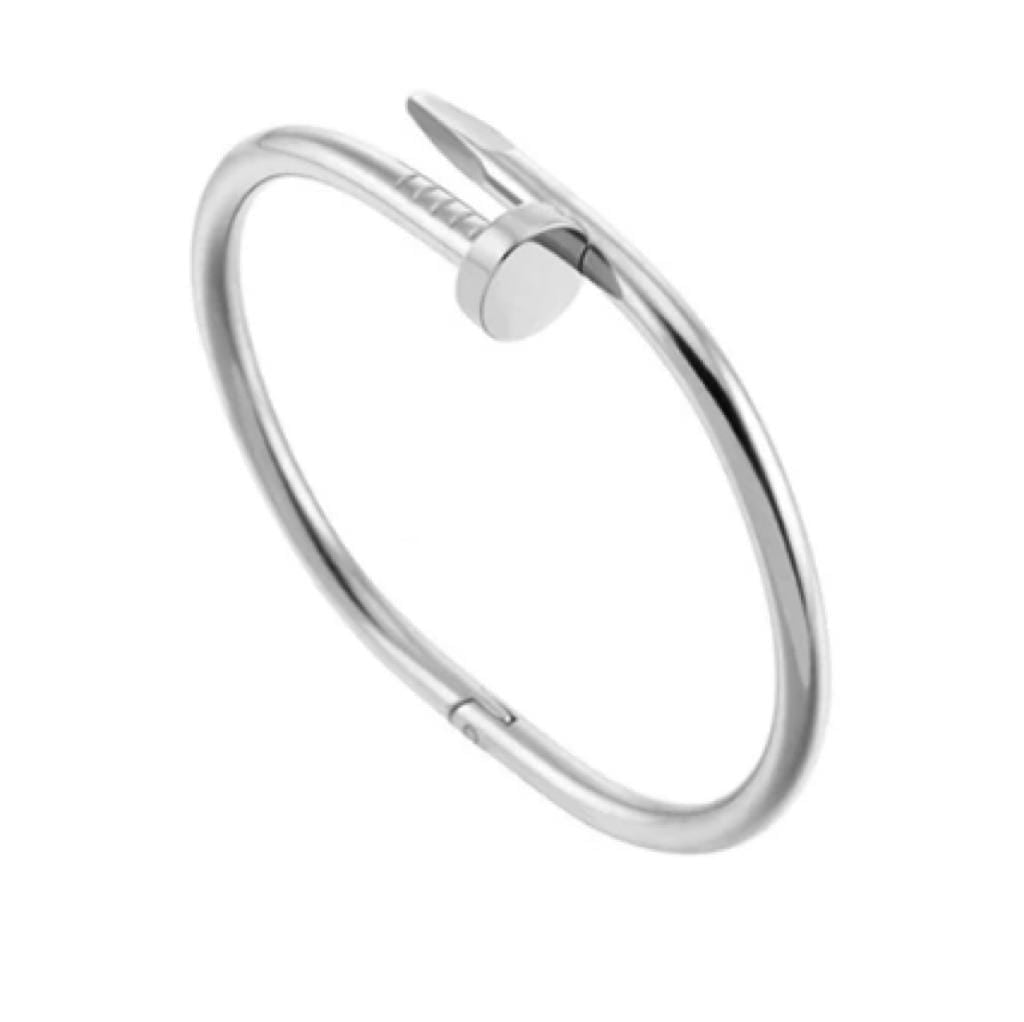 The Nail Silver Bangle