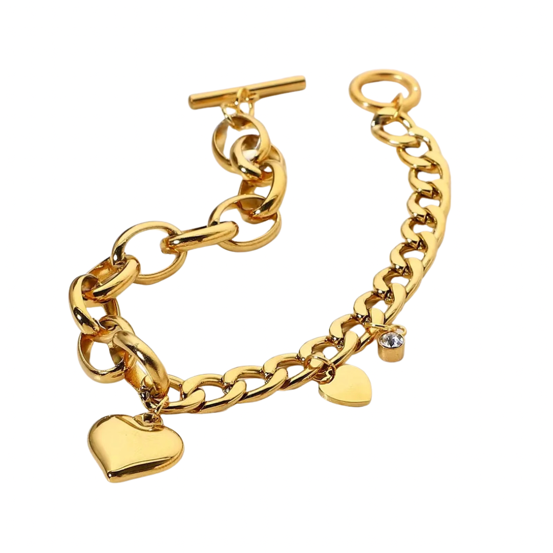 The Heart Charm Bracelet