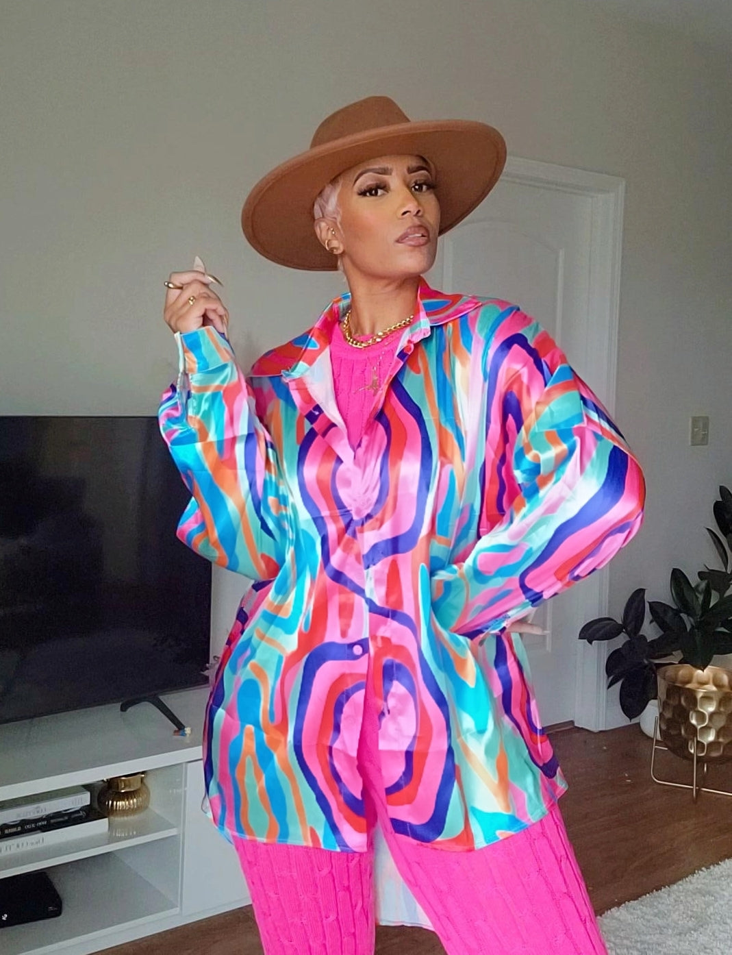The Color Swirls Top