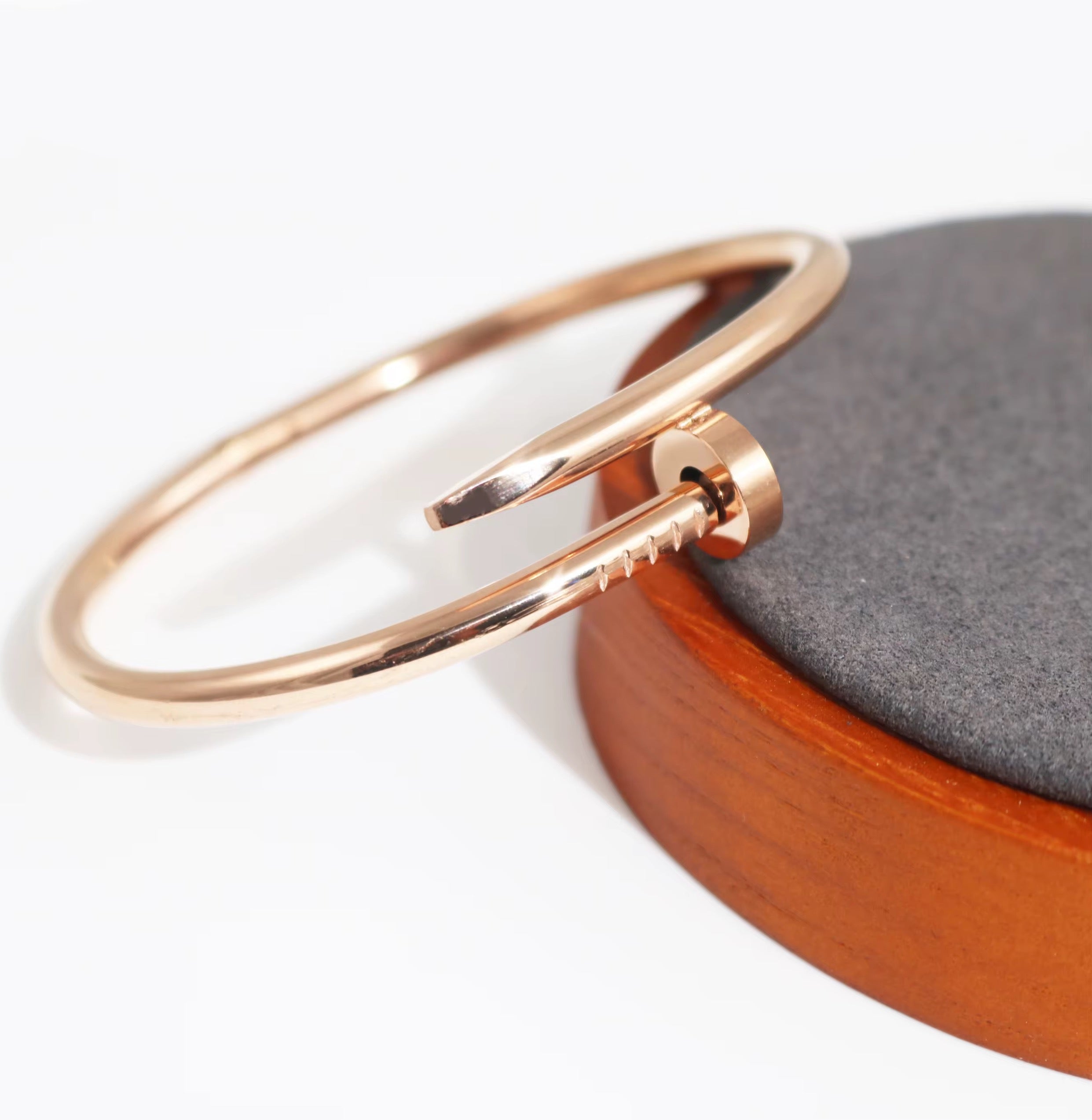 The Nail Rose Gold Bangle
