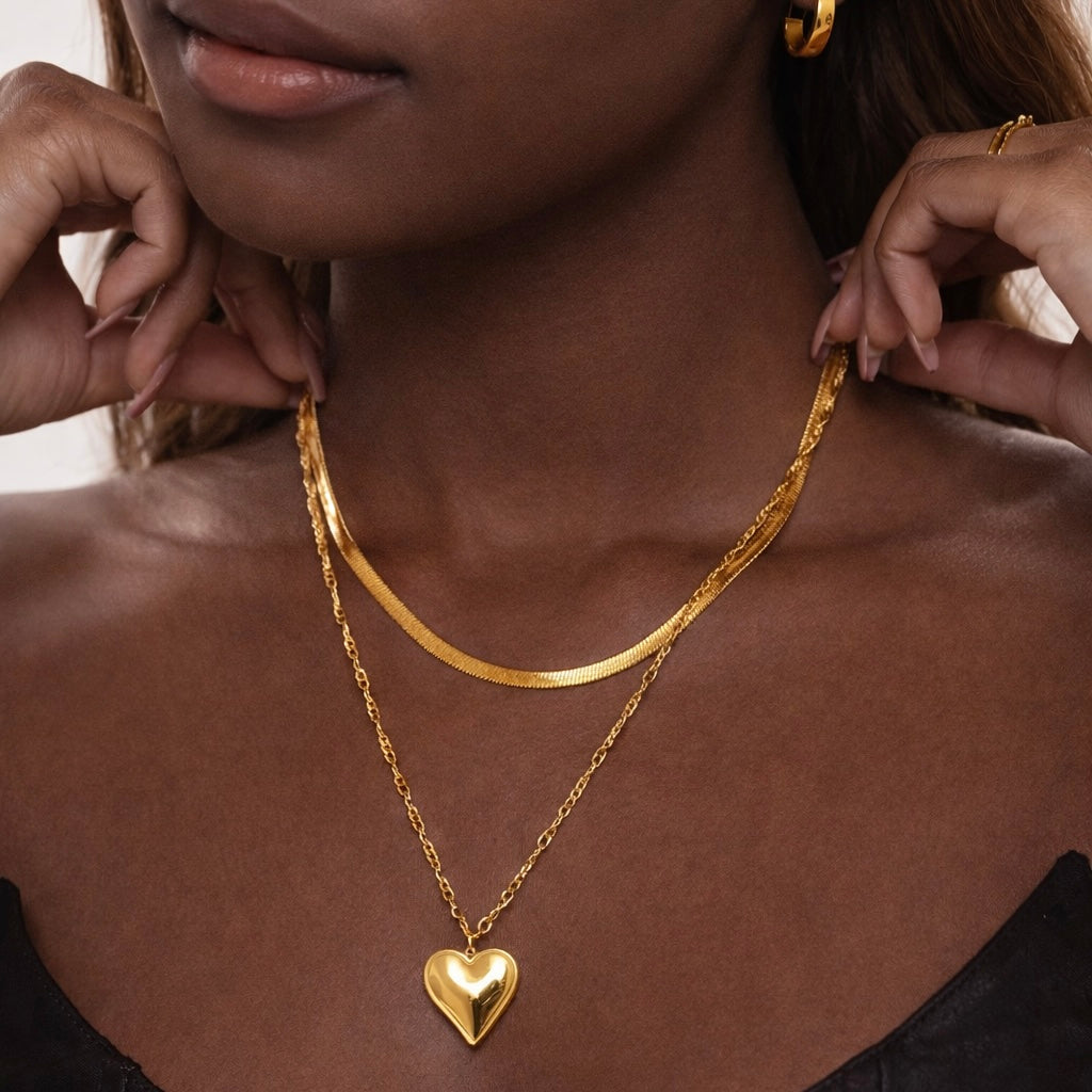 The Layered Heart Necklace