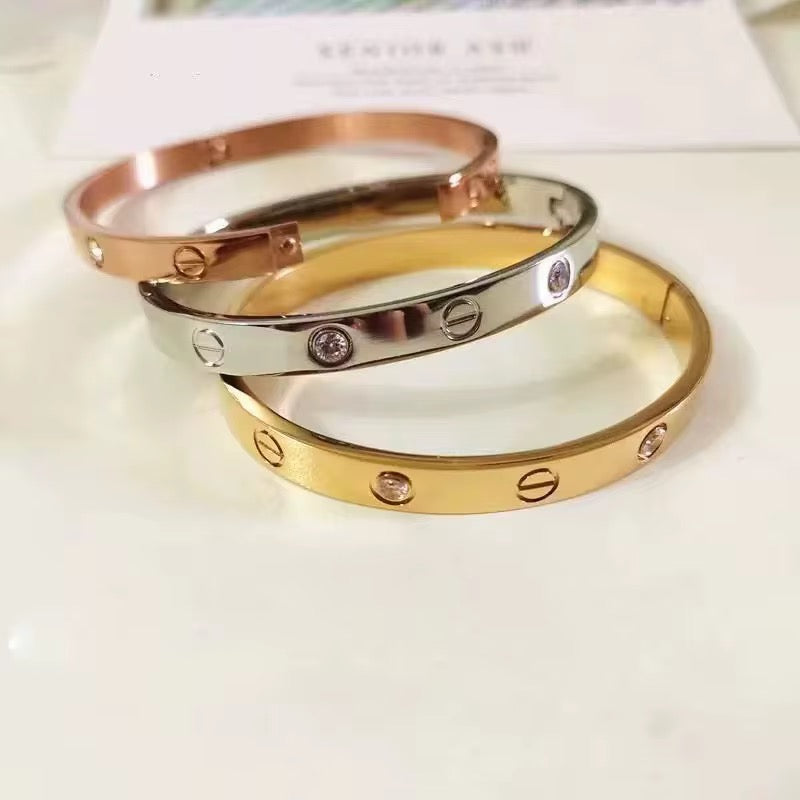 The Lover Stone Rose Gold Bangle