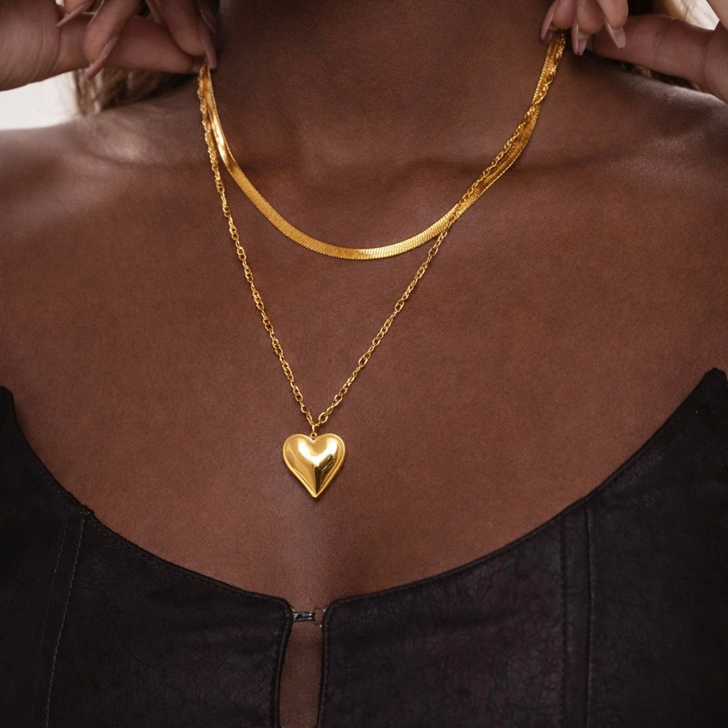The Layered Heart Necklace