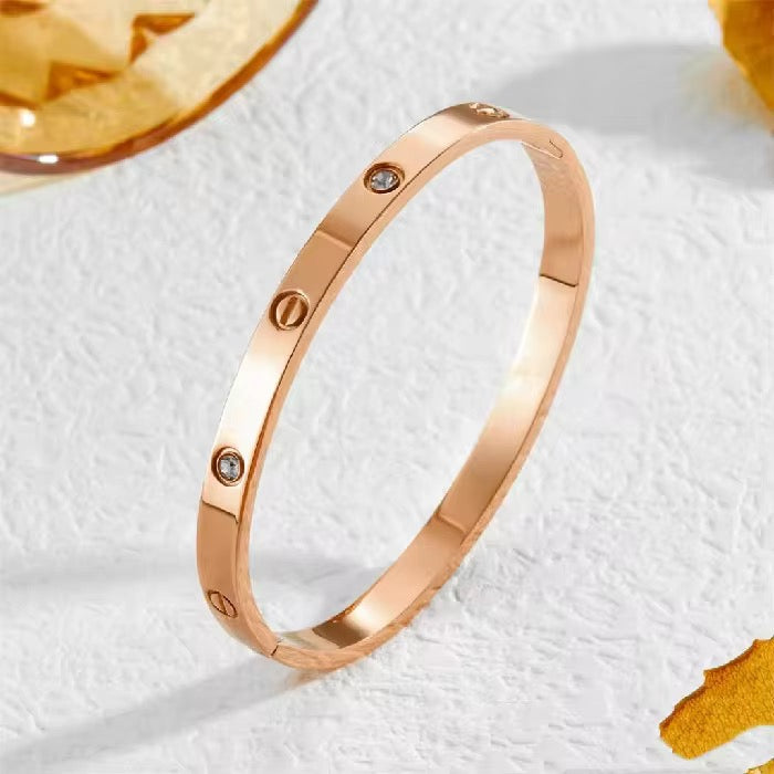 The Lover Stone Rose Gold Bangle
