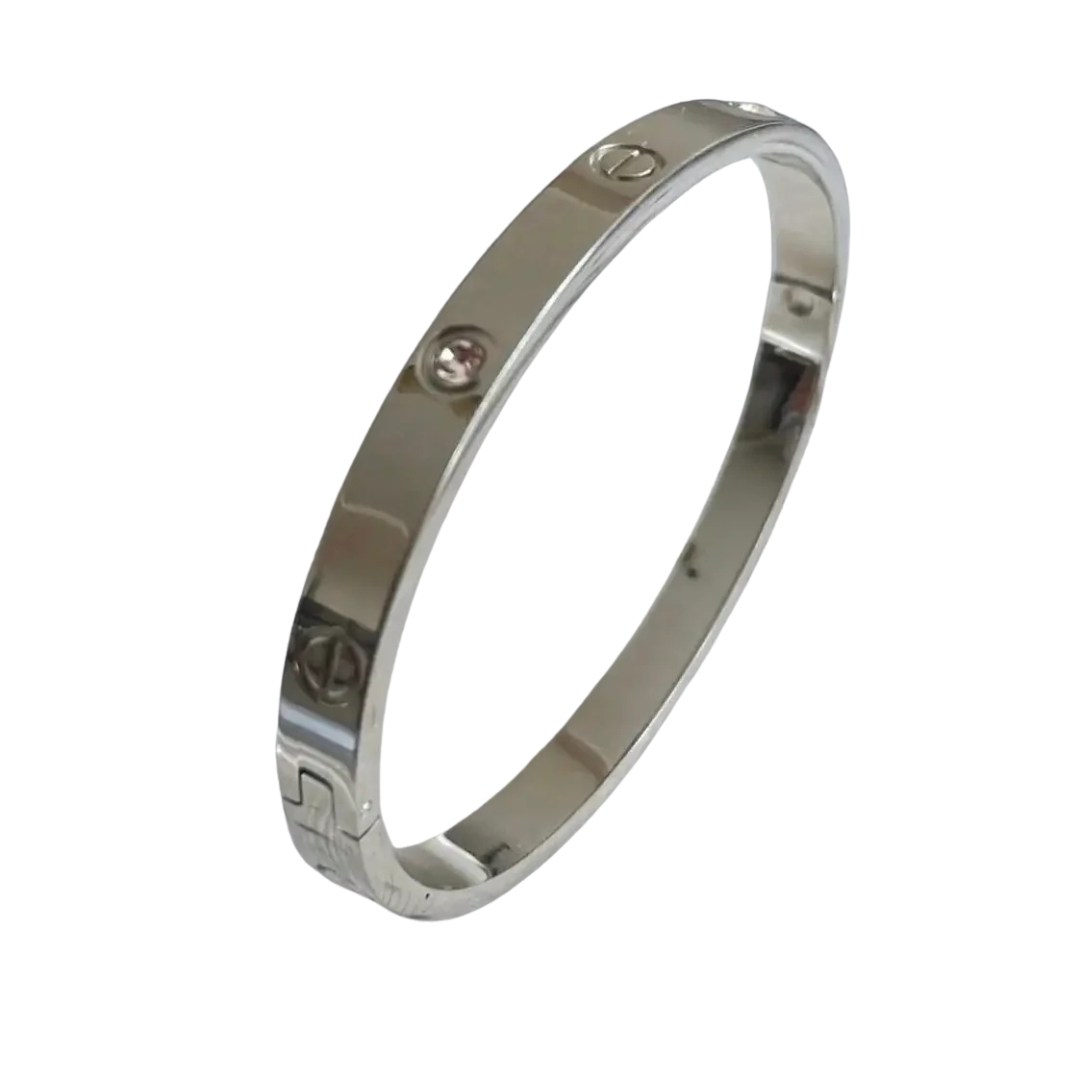 The Lover Stone  Bangle Silver