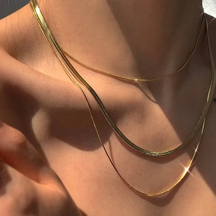 Everyday Minimalist Layering Necklace Chains