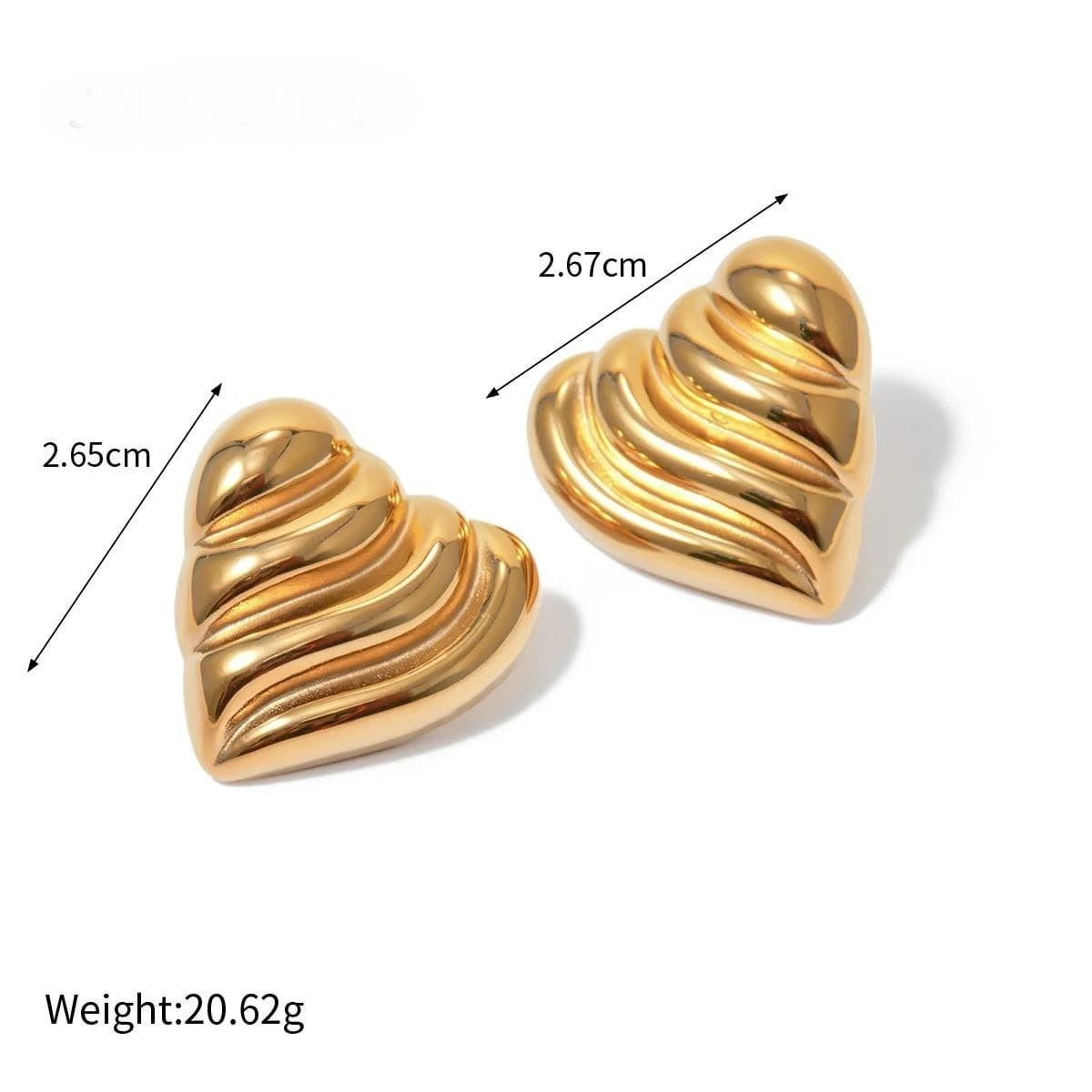 Load image into Gallery viewer, The Heart Swirl Earrings
