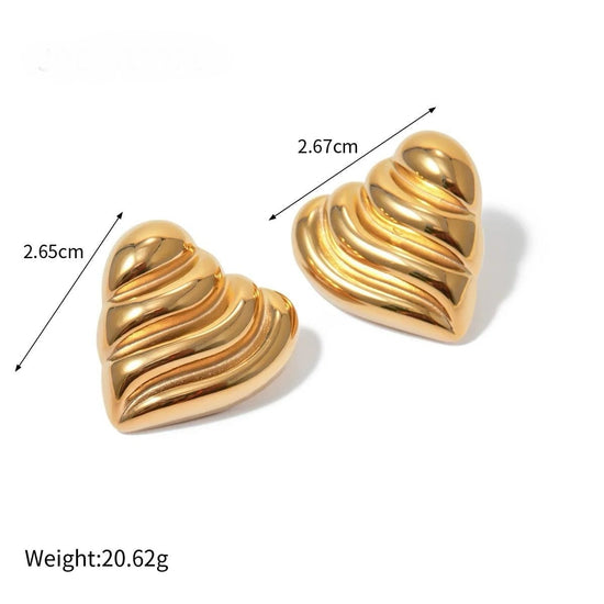 The Heart Swirl Earrings