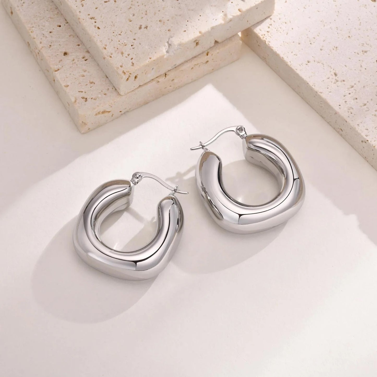 The Dalilah Silver Hoops