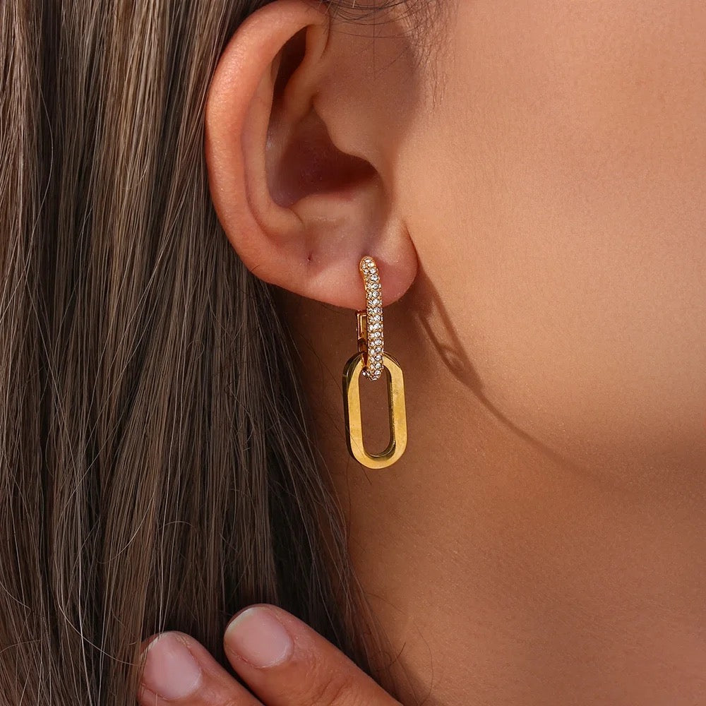 The Glitz Link Earrings