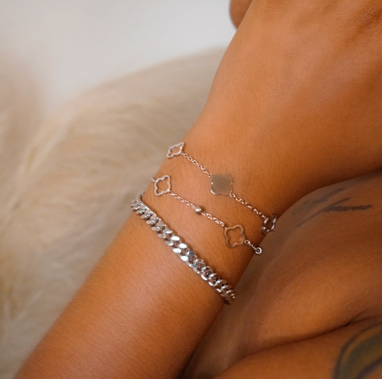 The Clover Me Silver Bracelet