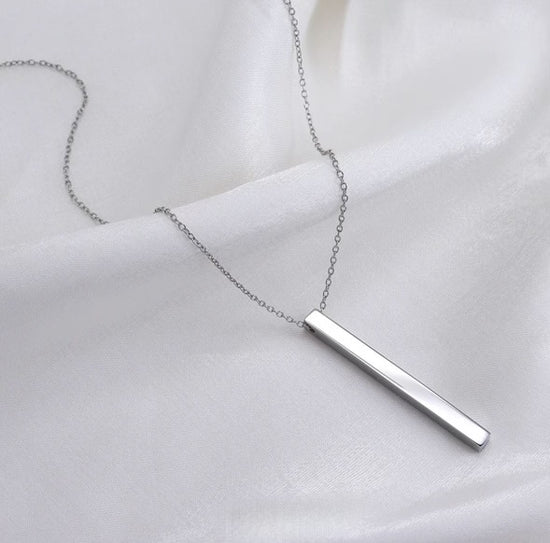 The Raise The Bar Silver Necklace