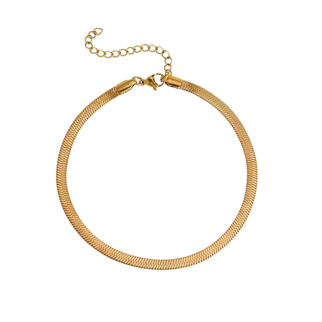 The Amber Snake Anklet