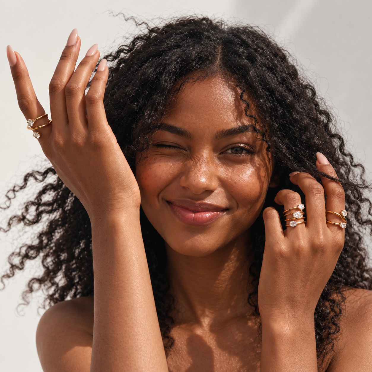 The Glitzy Ring Set