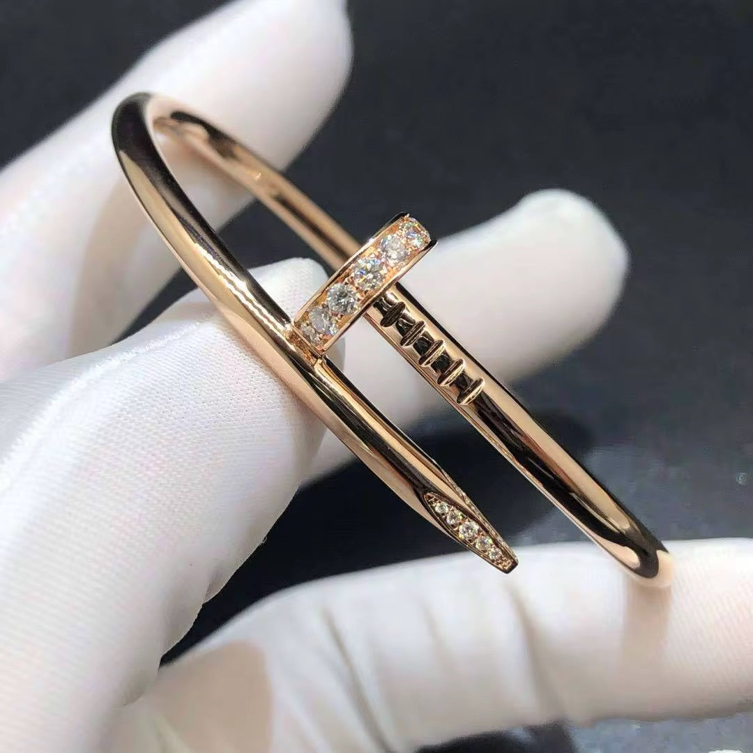The Pave Rose Gold Bangle