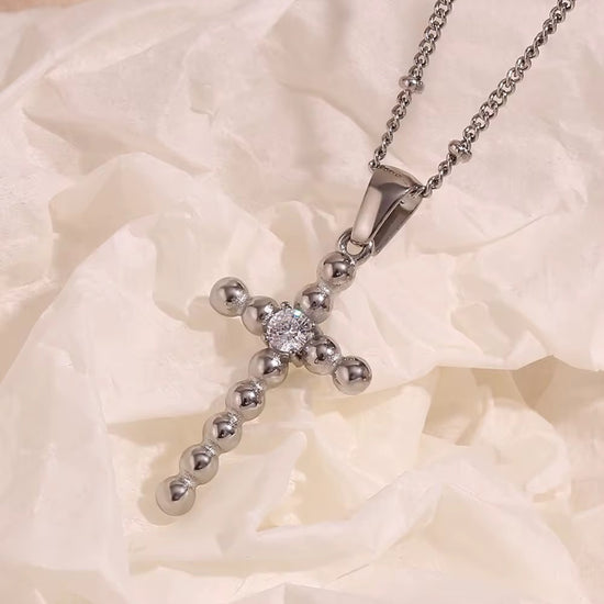 The Beaded Cross Necklace
