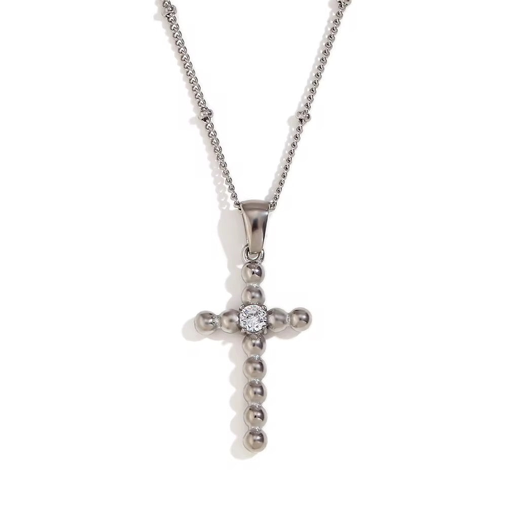 The Beaded Cross Necklace