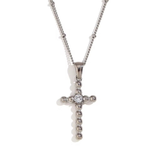 The Beaded Cross Necklace