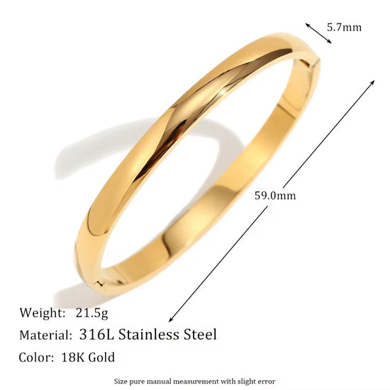 The Smooth Hinge Bangle