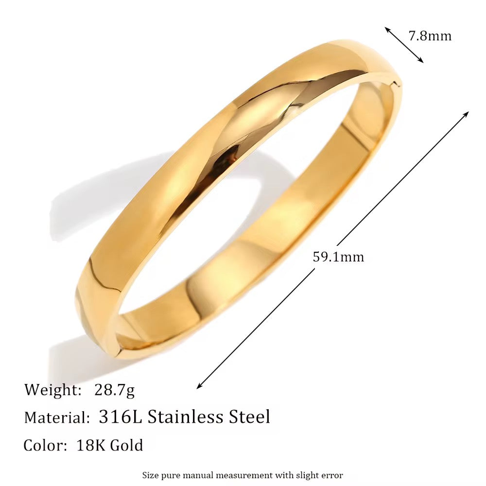 The Smooth Hinge Bangle