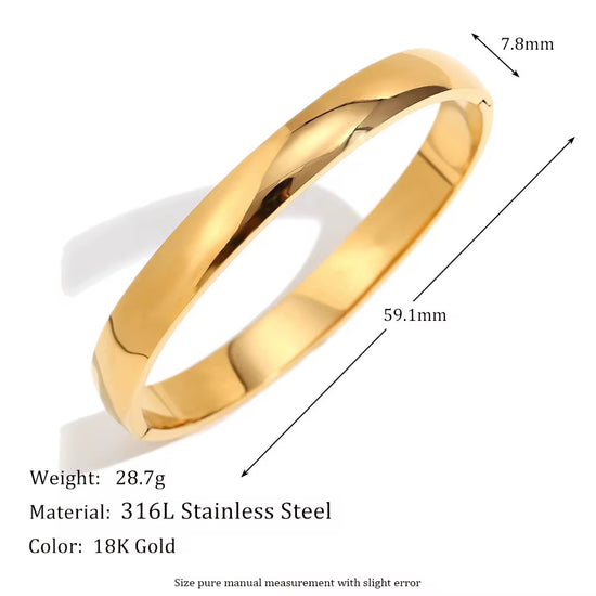 The Smooth Hinge Bangle