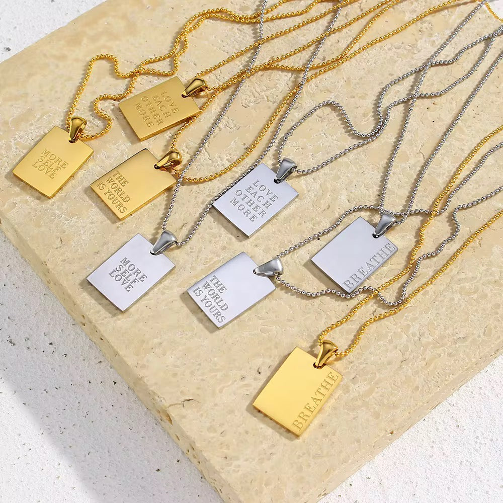 The Affirmation Silver Necklace