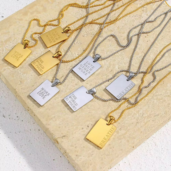 The Affirmation Silver Necklace