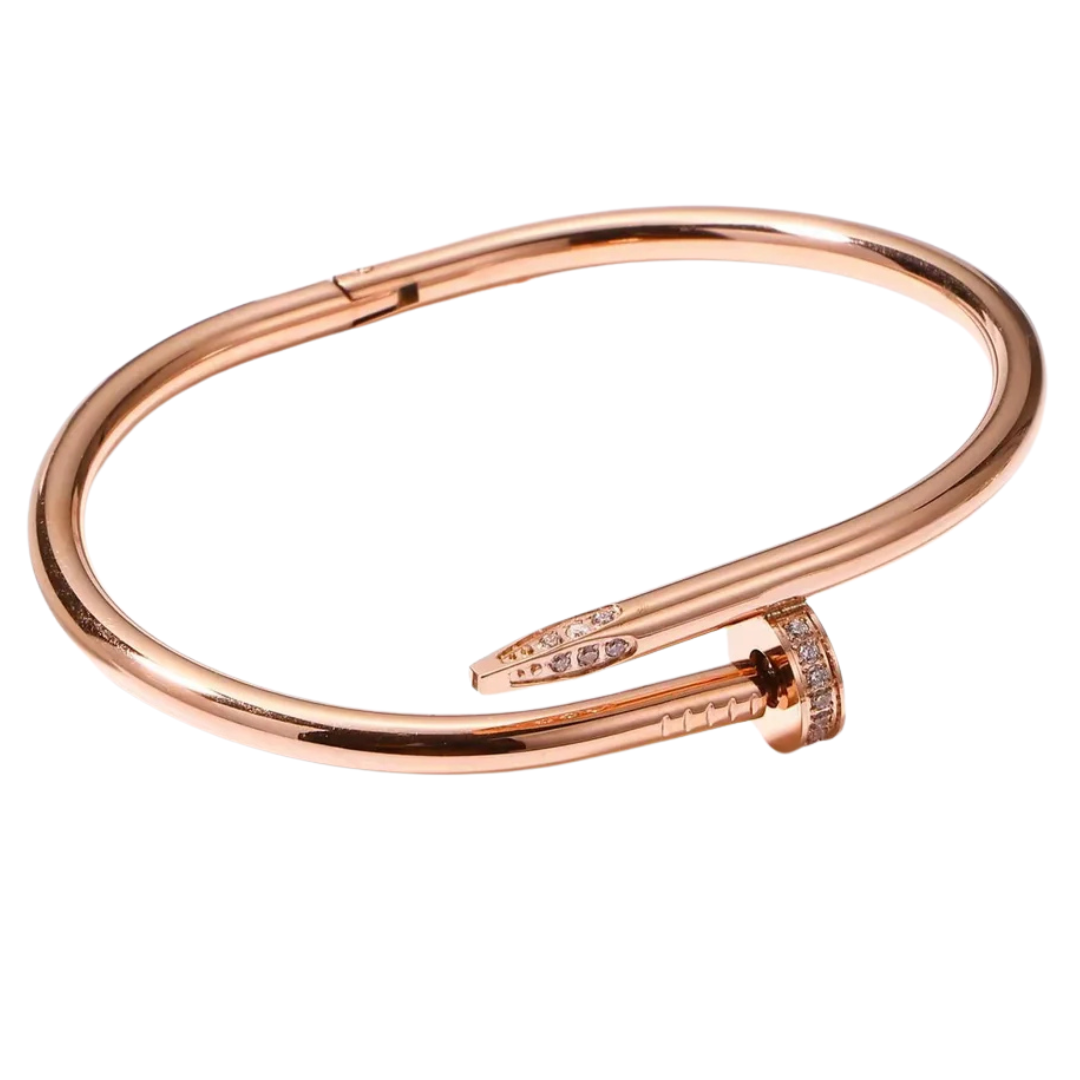 The Pave Rose Gold Bangle