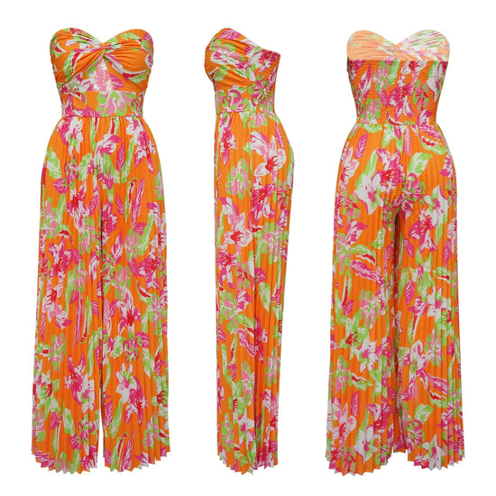Load image into Gallery viewer, The Print &amp;amp; Pleat Jumpsuit
