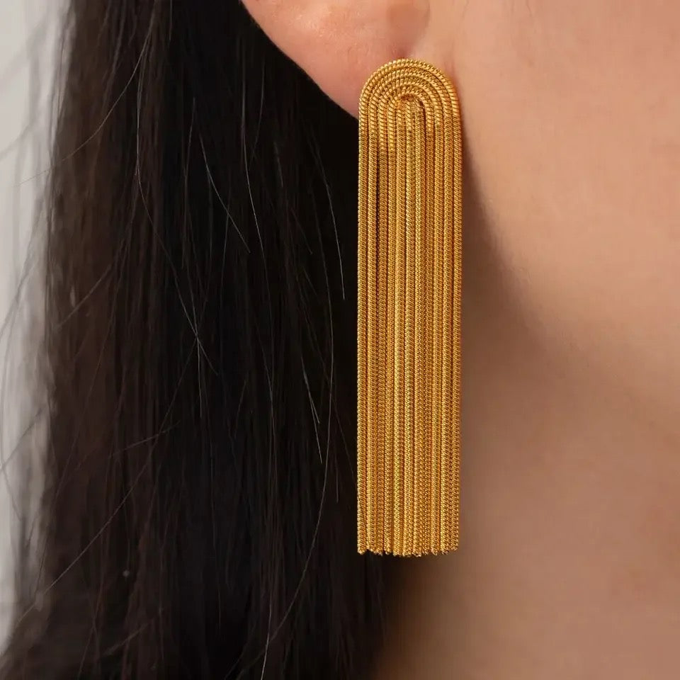 The Golden Falls Earrings