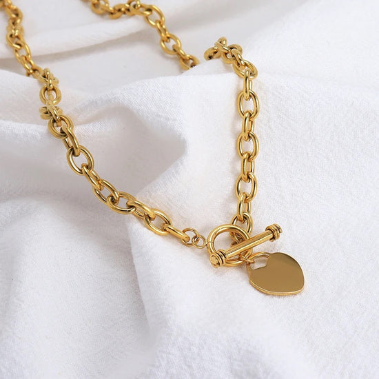 Load image into Gallery viewer, The Heart Toggle Necklace
